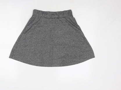 Divided by H&M Womens Grey Polyester Skater Skirt Size S