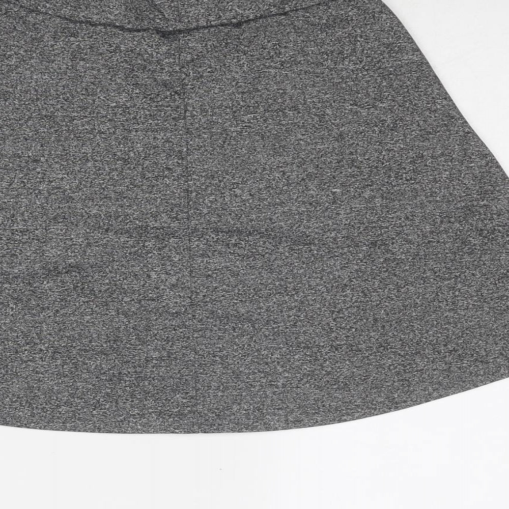 Divided by H&M Womens Grey Polyester Skater Skirt Size S