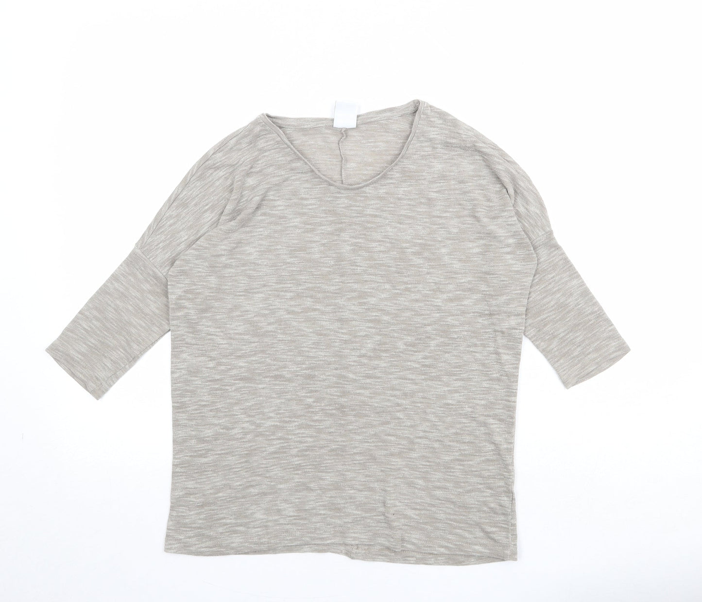 Womens UK Size S VERO MODA Beige Basic T-Shirt