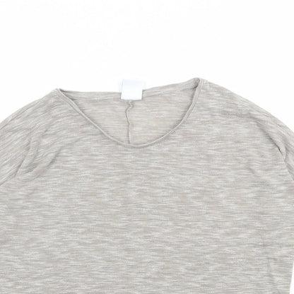 Womens UK Size S VERO MODA Beige Basic T-Shirt