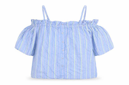 Womens UK Size S Pins & Needles Blue Basic Blouse