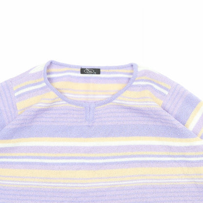 Womens UK Size XL Bonmarché Purple Pullover Jumper