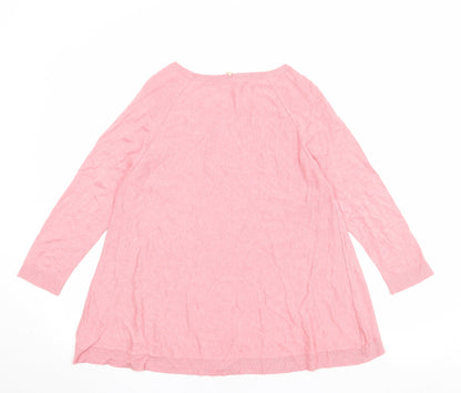 Womens UK Size 10 Phase Eight Pink Pullover Jumper