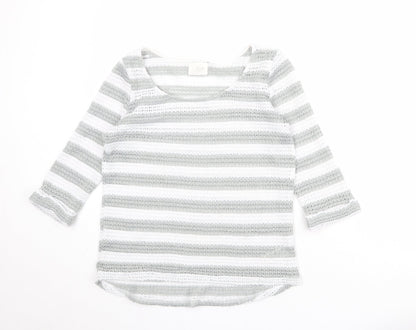 Womens UK Size 12 NEXT White Pullover Jumper