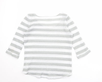 Womens UK Size 12 NEXT White Pullover Jumper