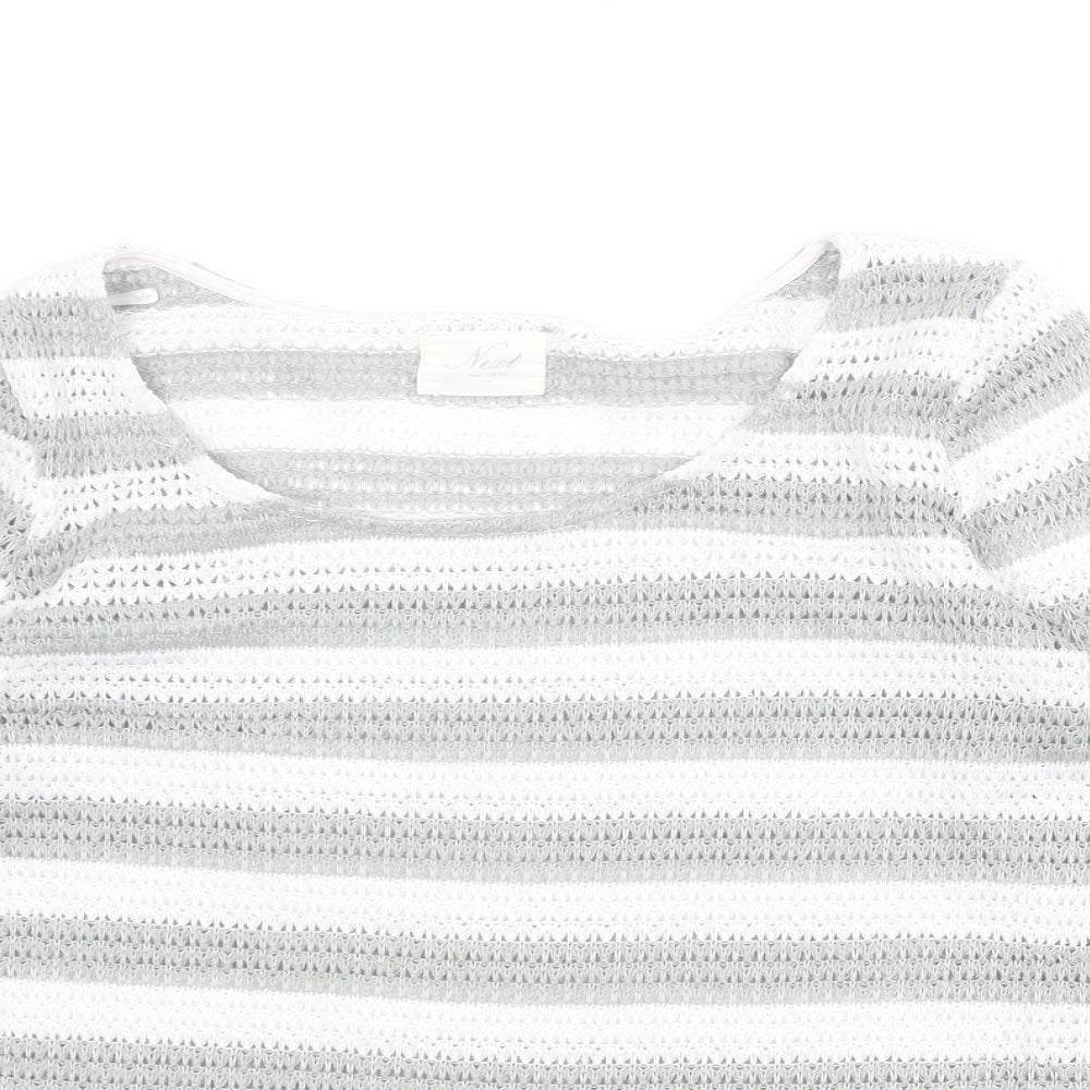Womens UK Size 12 NEXT White Pullover Jumper
