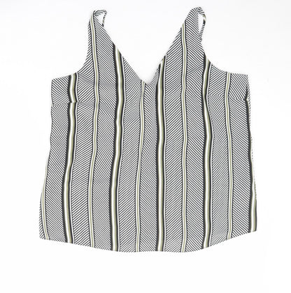 Womens UK Size 16 Dorothy Perkins Black Basic Tank