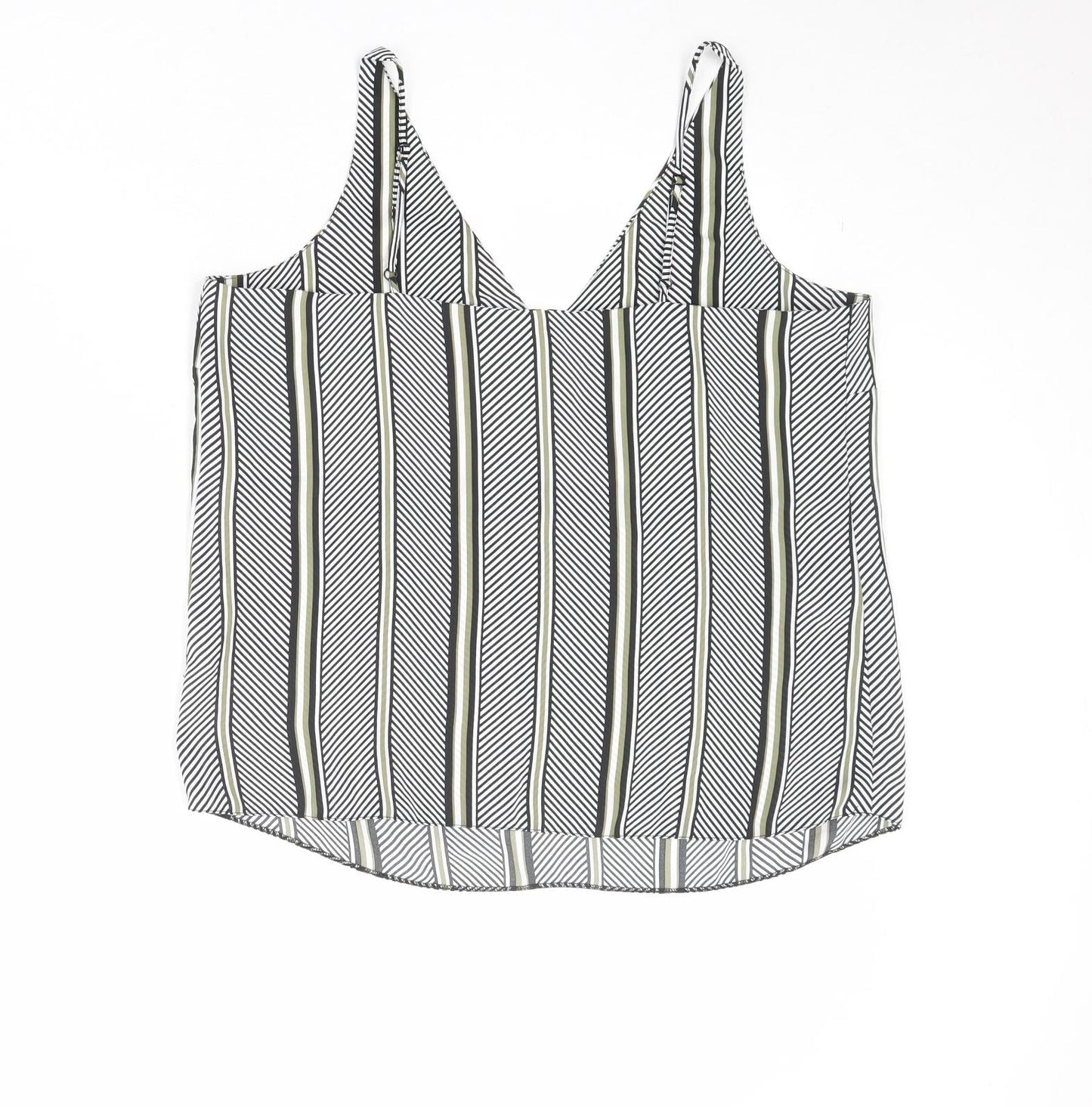 Womens UK Size 16 Dorothy Perkins Black Basic Tank