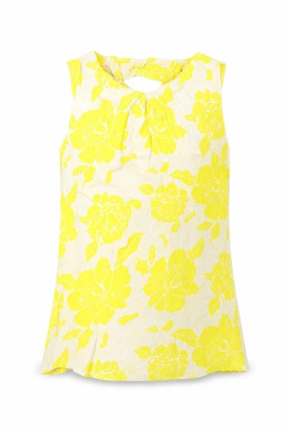 Womens UK Size 12 Warehouse Yellow Basic Tank