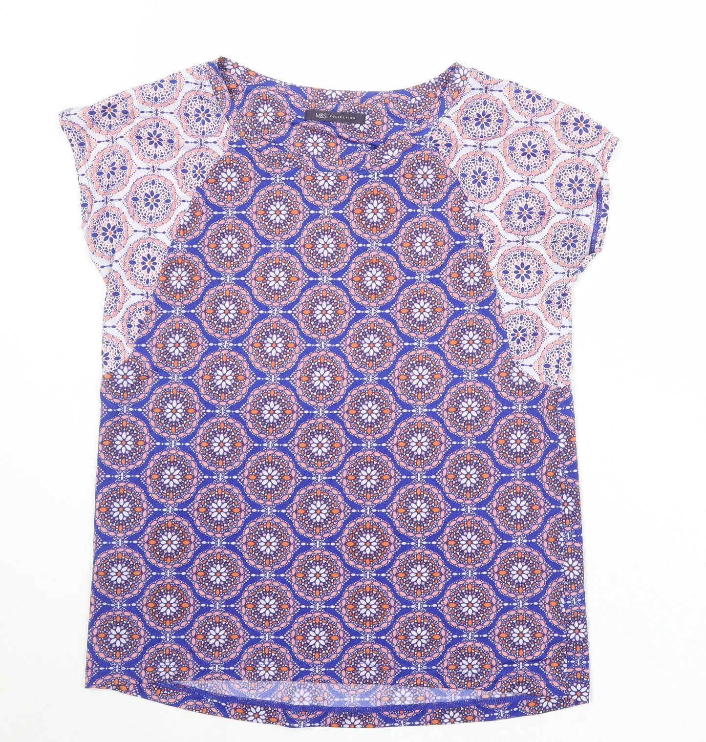 Womens UK Size 10 Marks and Spencer Blue Basic T-Shirt