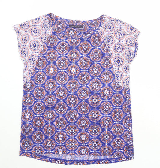 Womens UK Size 10 Marks and Spencer Blue Basic T-Shirt