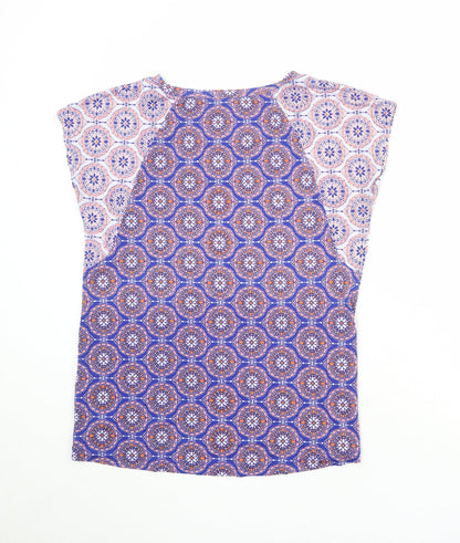 Womens UK Size 10 Marks and Spencer Blue Basic T-Shirt