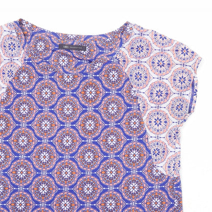 Womens UK Size 10 Marks and Spencer Blue Basic T-Shirt