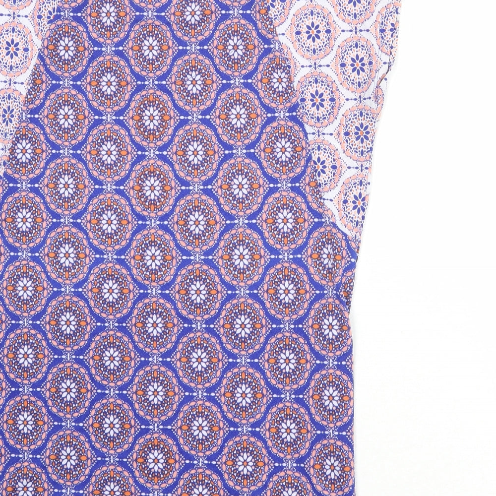 Womens UK Size 10 Marks and Spencer Blue Basic T-Shirt