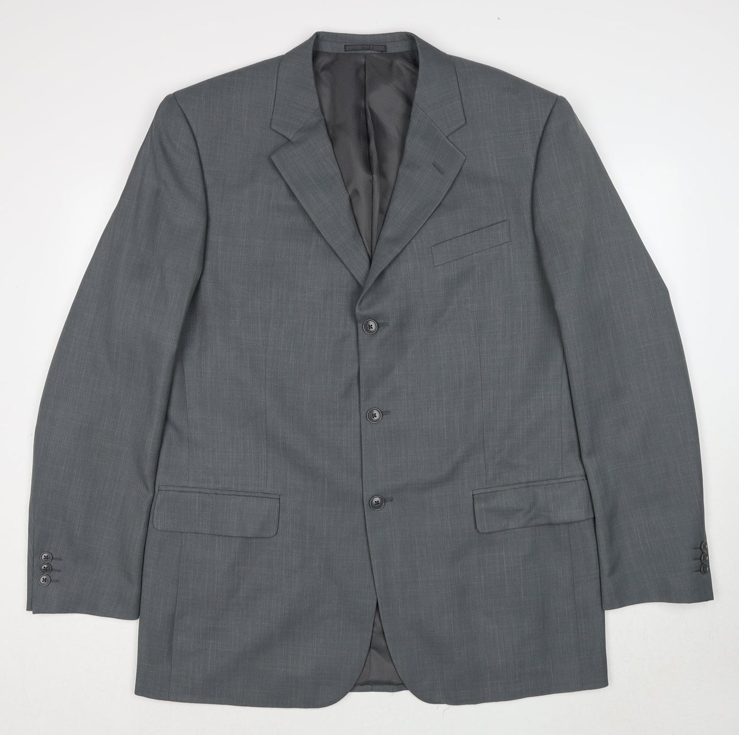 Mens UK Size 44 Greenwoods Regular Grey Suit Jacket