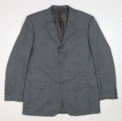 Mens UK Size 44 Greenwoods Regular Grey Suit Jacket