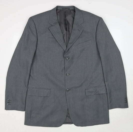 Mens UK Size 44 Greenwoods Regular Grey Suit Jacket
