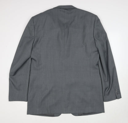 Mens UK Size 44 Greenwoods Regular Grey Suit Jacket