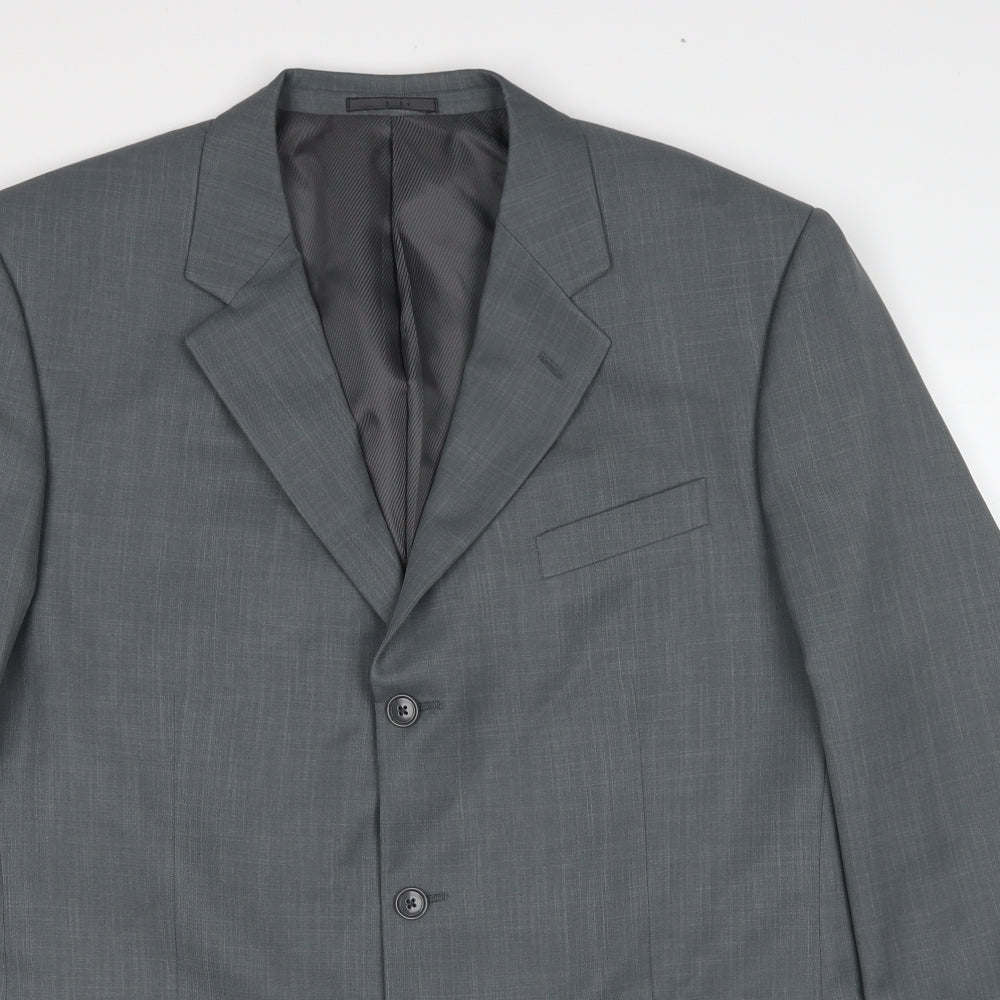 Mens UK Size 44 Greenwoods Regular Grey Suit Jacket