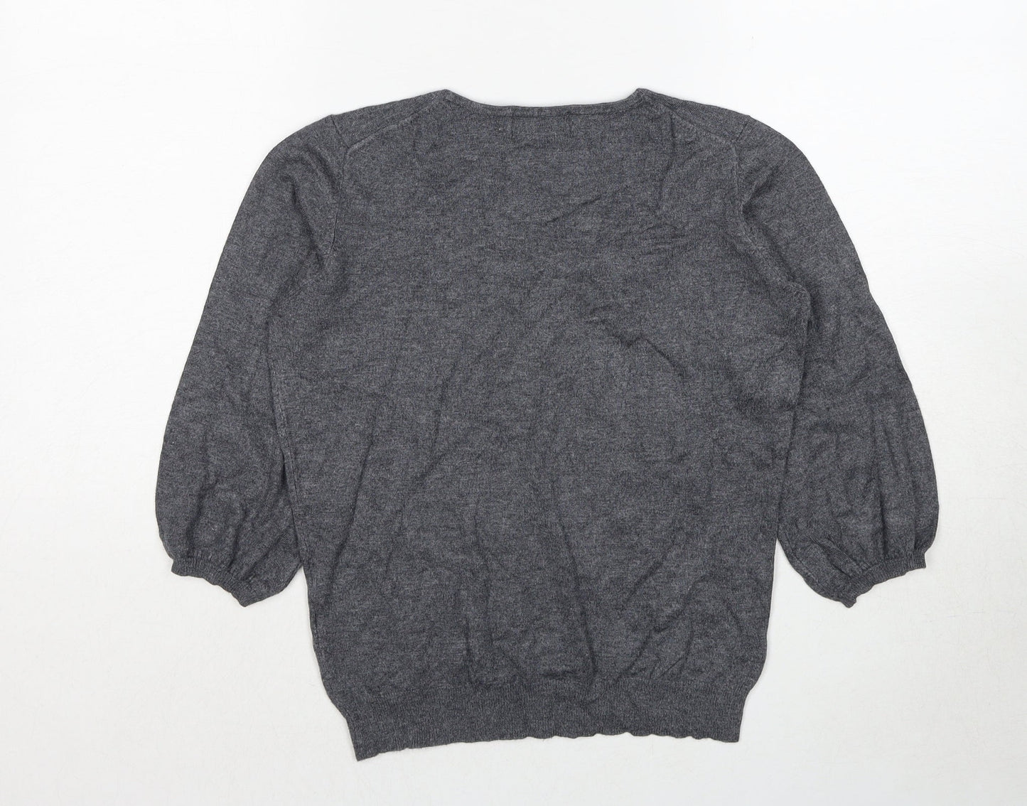 Womens UK Size 12 Marks and Spencer Grey Pullover Jumper