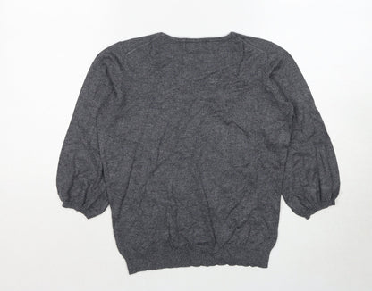 Womens UK Size 12 Marks and Spencer Grey Pullover Jumper
