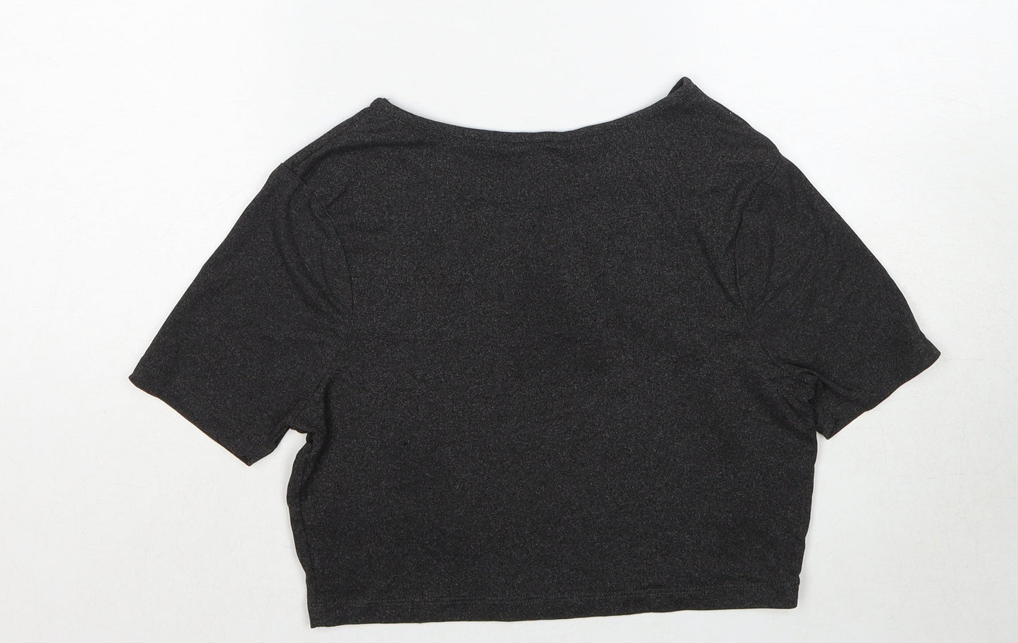 Womens UK Size XS Brave Soul Grey Basic T-Shirt