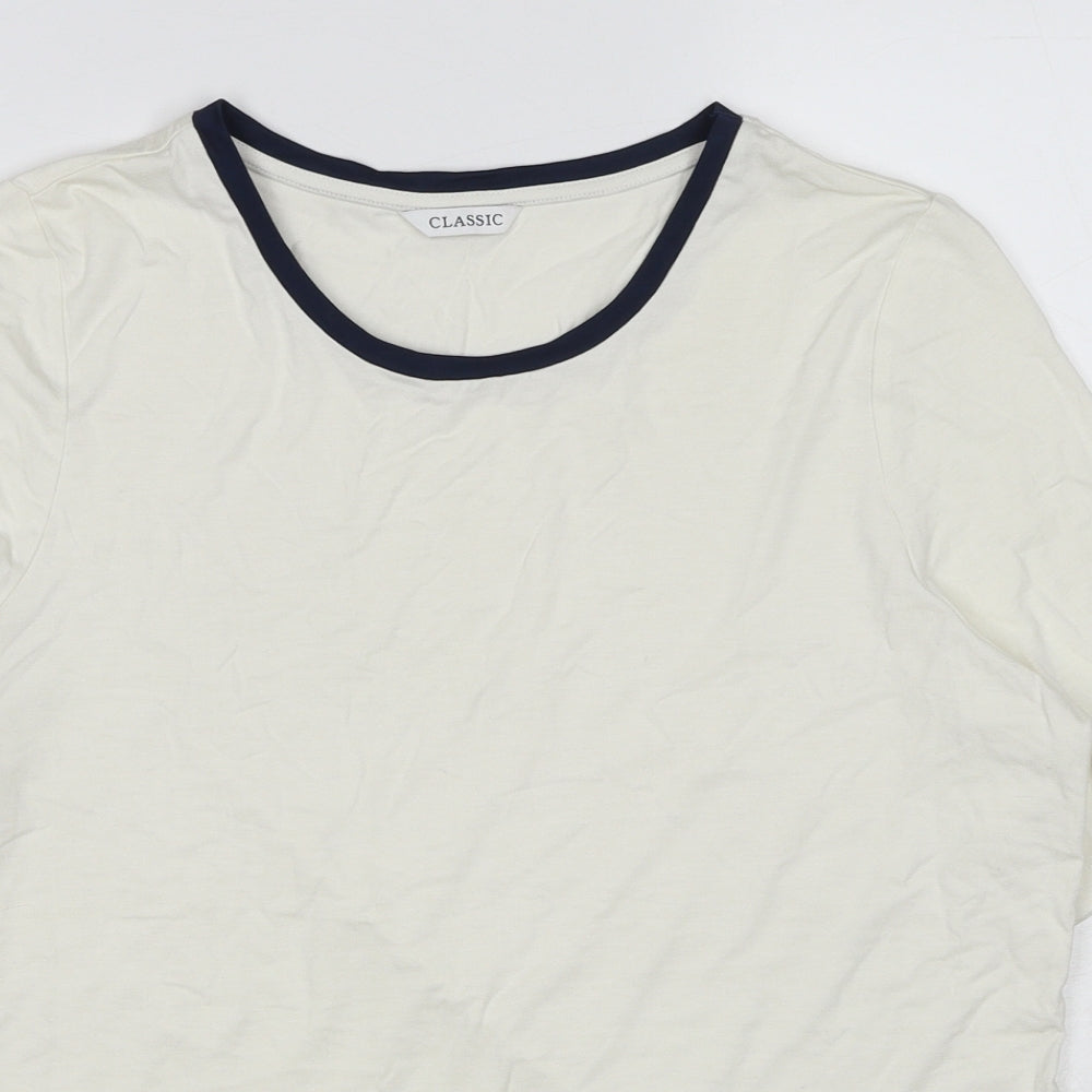 Womens UK Size 16 Marks and Spencer White Basic T-Shirt