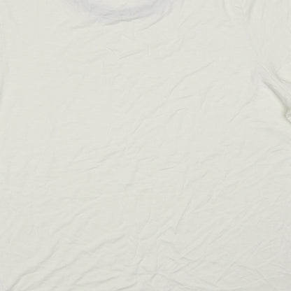 Womens UK Size 16 Marks and Spencer White Basic T-Shirt