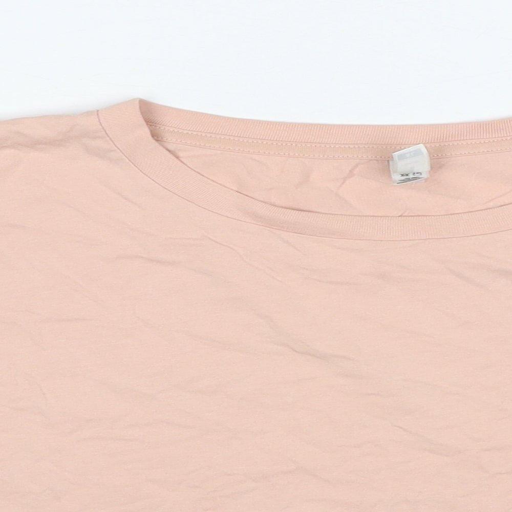 AS Colour Womens Beige Cotton Basic T-Shirt Size XL Round Neck