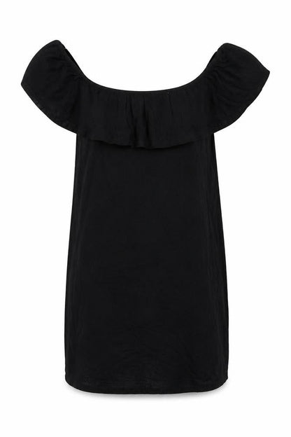 PRETTYLITTLETHING Womens Black Viscose A-Line Size 8 Round Neck Pullover