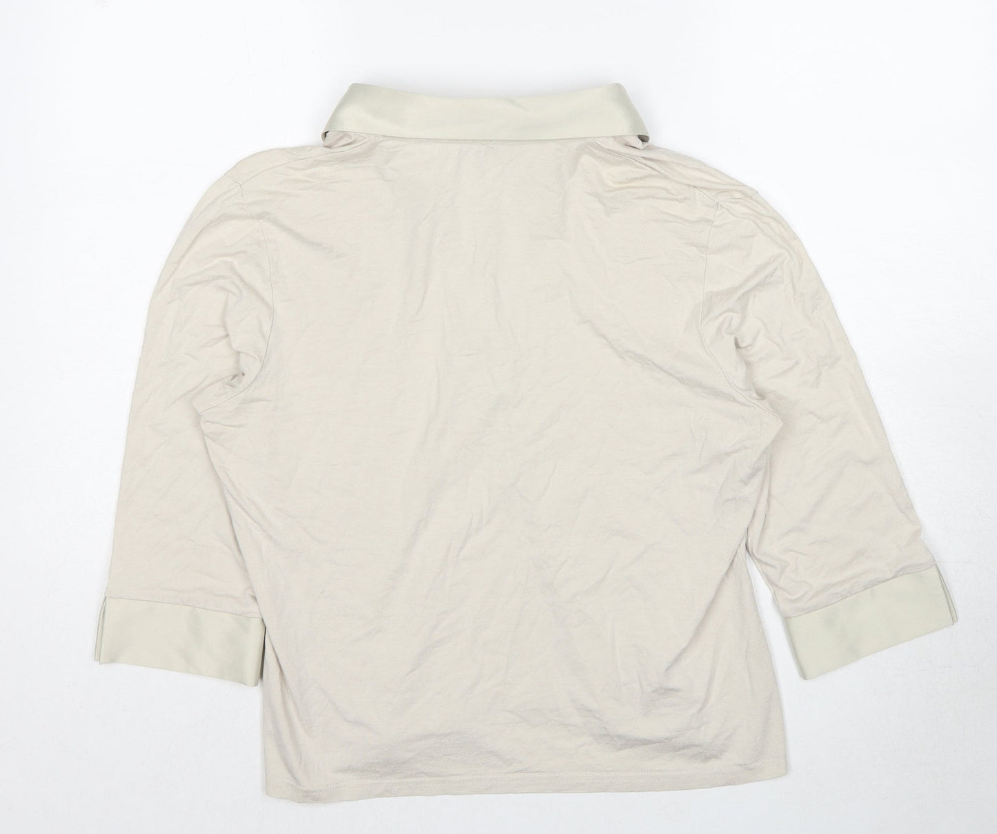 Womens UK Size 18 New Look Beige Basic Polo