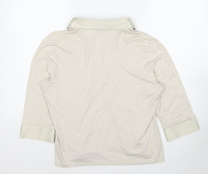 Womens UK Size 18 New Look Beige Basic Polo