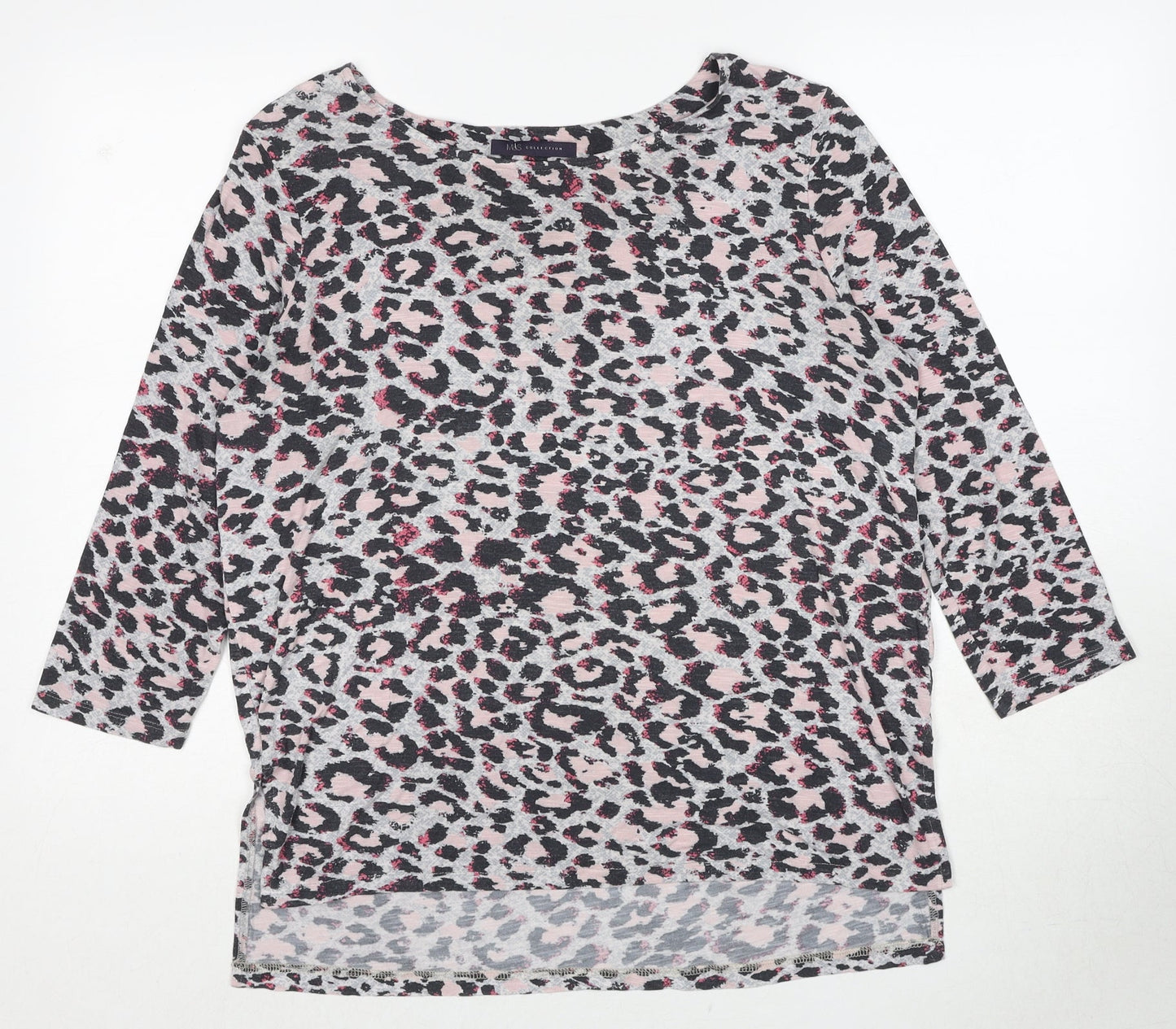 Womens UK Size 12 Marks and Spencer Multicoloured Basic T-Shirt