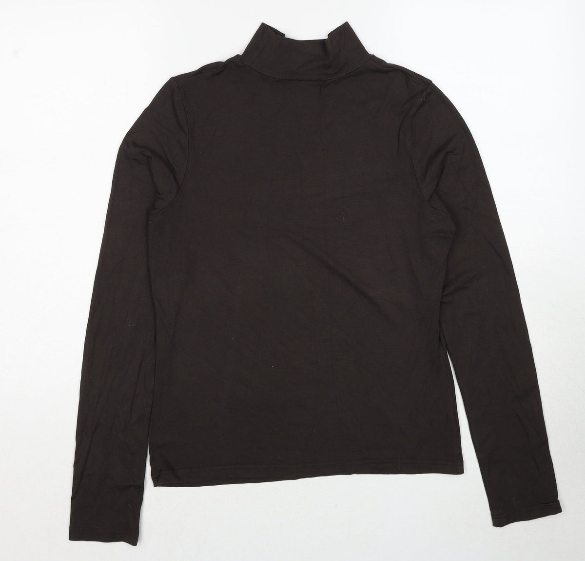 Additional front view of AMARANTO women’s brown viscose pullover sweatshirt, size UK 14, pullover