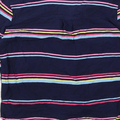 Womens UK Size 8 Oasis Blue Basic Button-Up