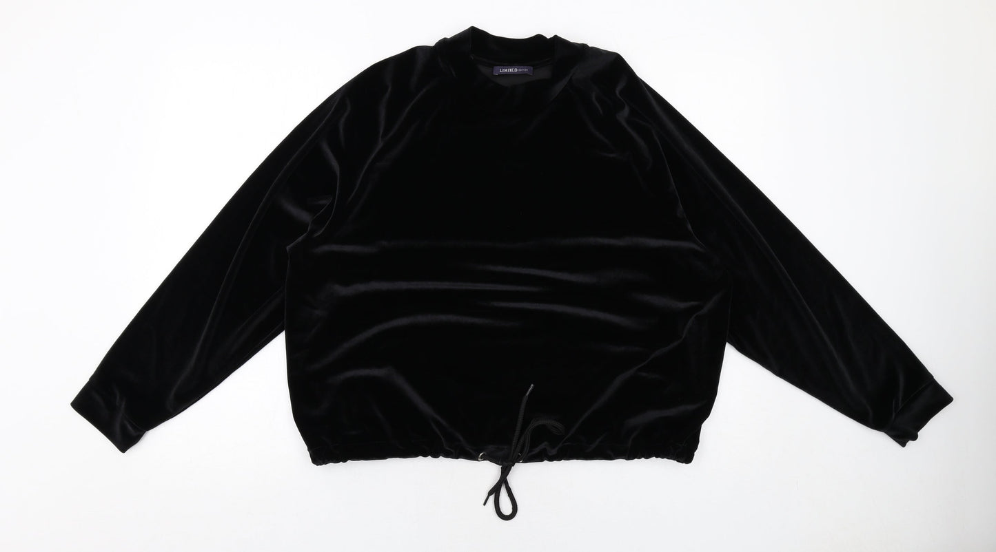 Womens UK Size L Marks and Spencer Black Pullover Sweatshirt