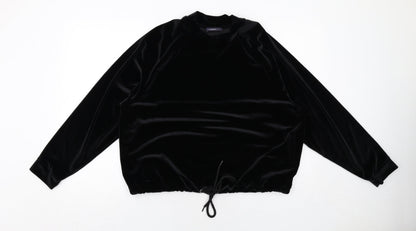 Womens UK Size L Marks and Spencer Black Pullover Sweatshirt