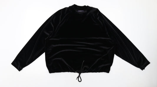 Womens UK Size L Marks and Spencer Black Pullover Sweatshirt