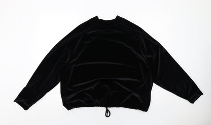 Womens UK Size L Marks and Spencer Black Pullover Sweatshirt