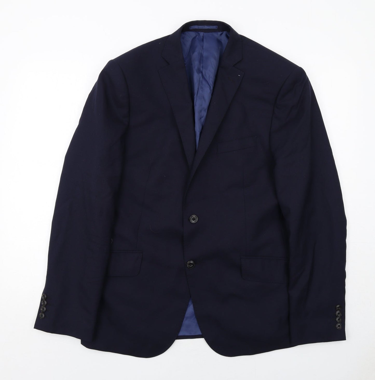Mens UK Size 42 Marks and Spencer Regular Blue Suit Jacket