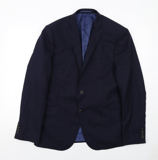 Mens UK Size 42 Marks and Spencer Regular Blue Suit Jacket