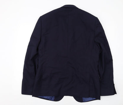 Mens UK Size 42 Marks and Spencer Regular Blue Suit Jacket