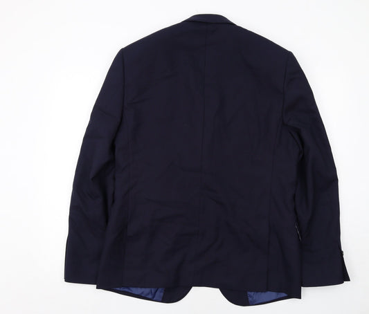 Mens UK Size 42 Marks and Spencer Regular Blue Suit Jacket