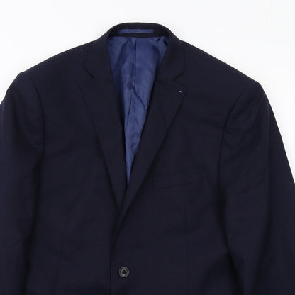 Mens UK Size 42 Marks and Spencer Regular Blue Suit Jacket