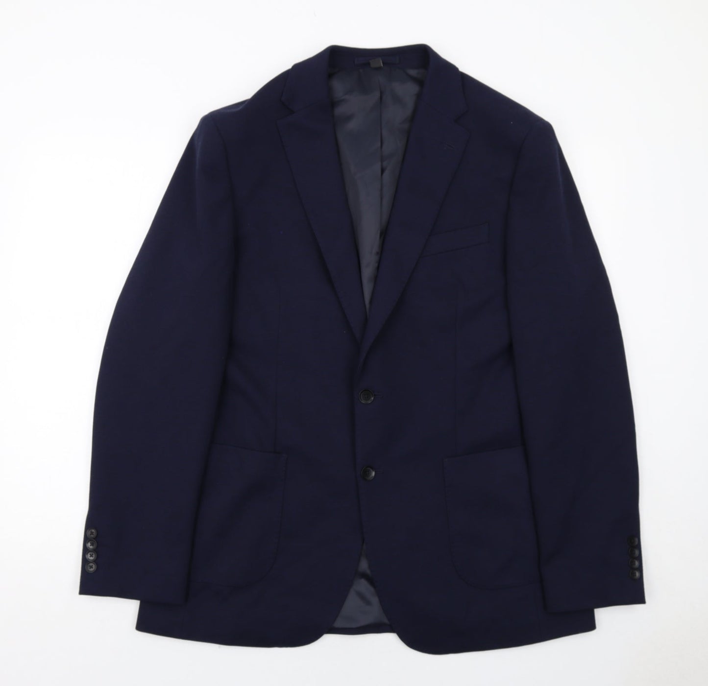 Mens UK Size 42 Marks and Spencer Regular Blue Suit Jacket
