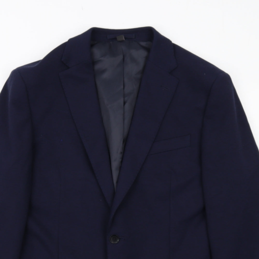 Mens UK Size 42 Marks and Spencer Regular Blue Suit Jacket