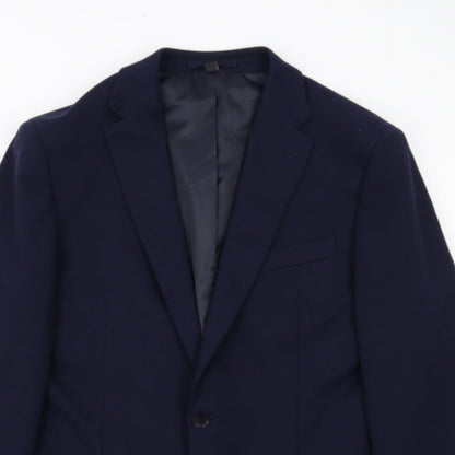 Mens UK Size 42 Marks and Spencer Regular Blue Suit Jacket