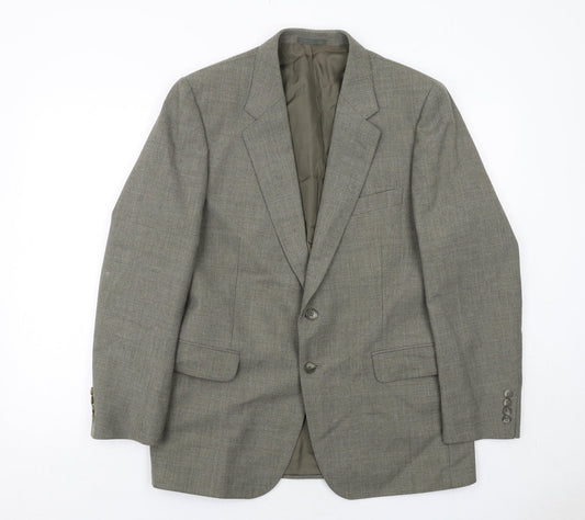 Mens UK Size 40 Marks and Spencer Regular Green Suit Jacket