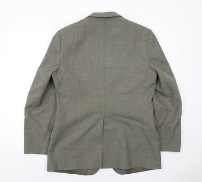 Mens UK Size 40 Marks and Spencer Regular Green Suit Jacket