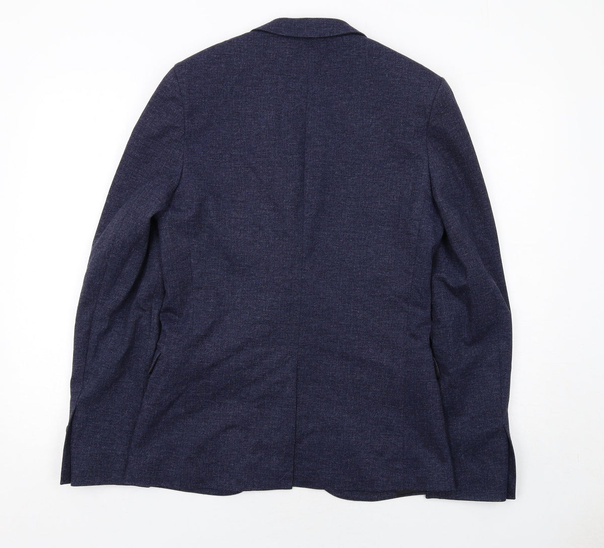 Topman Mens Blue Viscose Jacket Suit Jacket Size 36 Regular
